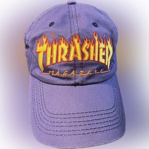 Thrasher strapback Flame Logo Old Timer purple